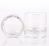 Handblown Crystal Rocks Glasses | Made in USA | Set of 2