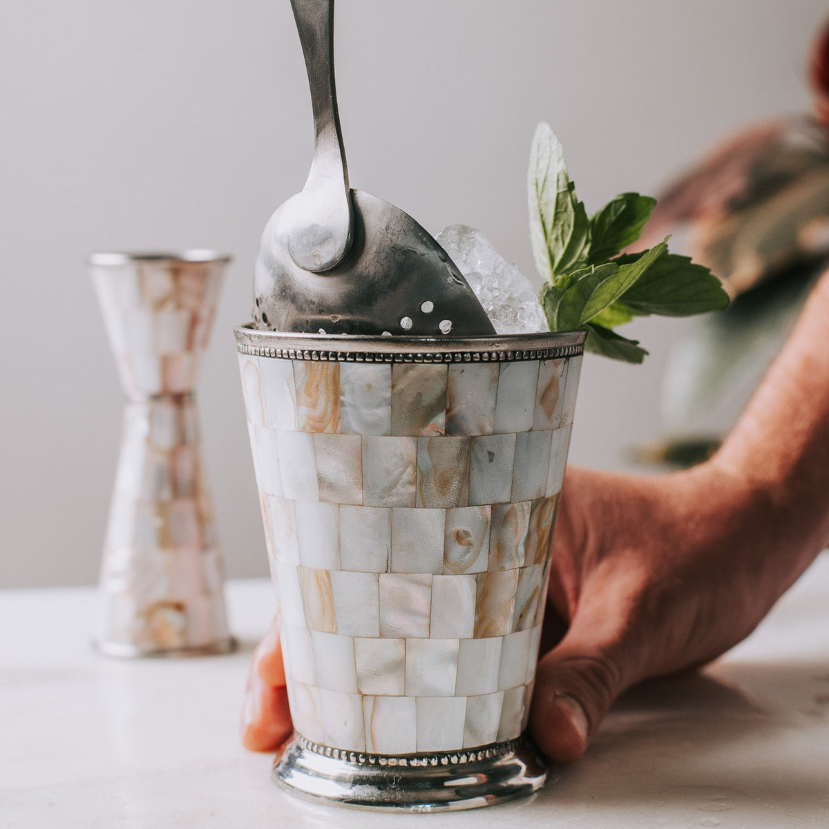Mother of Pearl Julep Cup