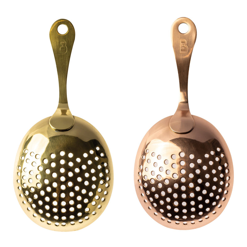 Solid Copper and Brass Julep Strainers - Bull In China