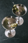 Hammered Stainless Steel Martinis | Set of 2