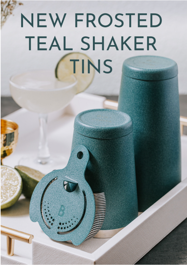 Frosted Teal Shaker Tins