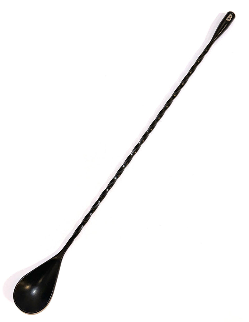 Imperfect Teardrop Barspoon - 12"/30cm - Matte Black - Bull In China